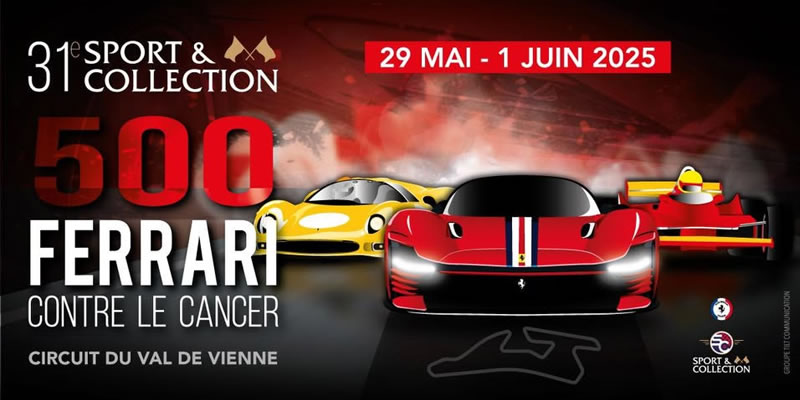 Glass'Assistance partenaire de 500 Ferrari contre le cancer