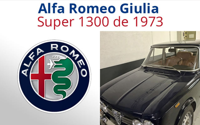 Remplacement pare-brise Alfa Romeo Giulia Super 1300 de 1973