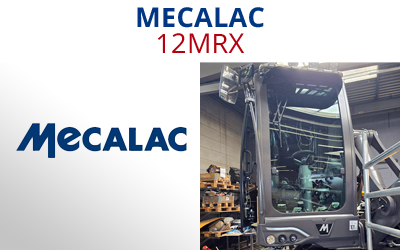 Remplacement de pare-brise pour les engins TP Mecalac 12MRX